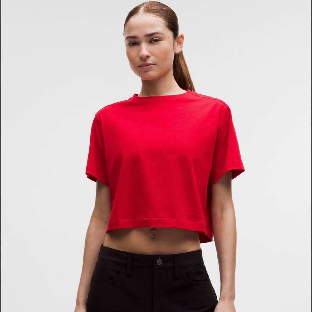 Lululemon All Yours Organic Cotton Cropped T-Shirt